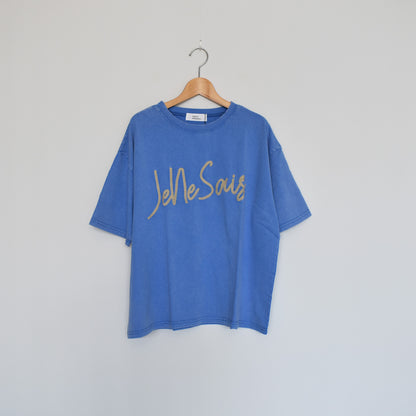 【KAKELA＆TRANQUIL】刺繍ロゴクルーT