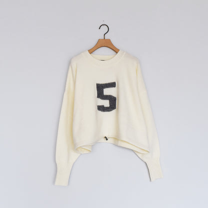 【organic】ジャガードナンバーロゴショートプルオーバー