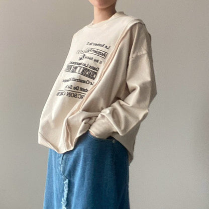 【KAKELA＆TRANQUIL】ワイド刺繍切替ロゴ