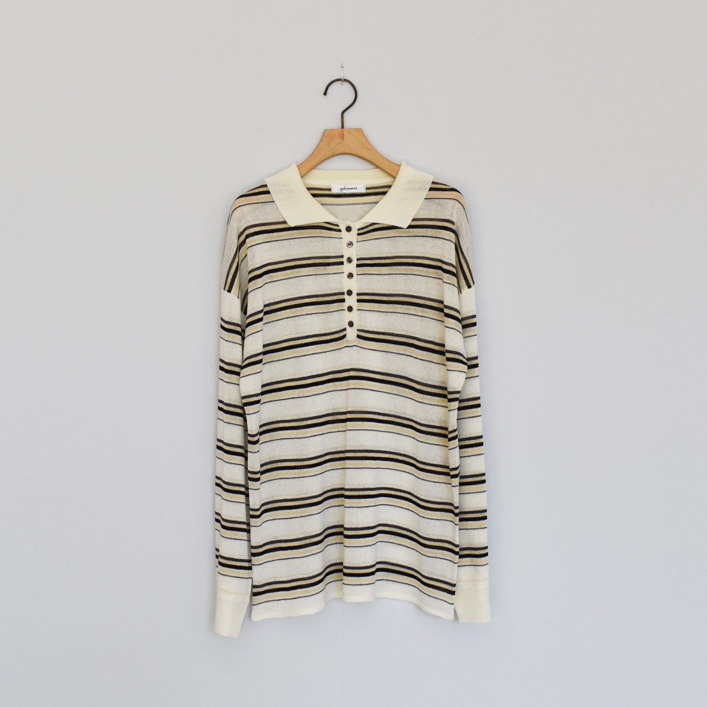 【gleam】ボーダーシアーポロプルオーバー