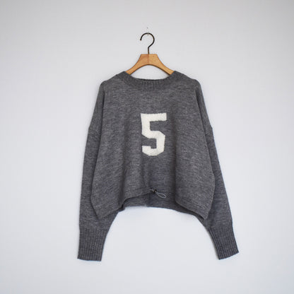 【organic】ジャガードナンバーロゴショートプルオーバー