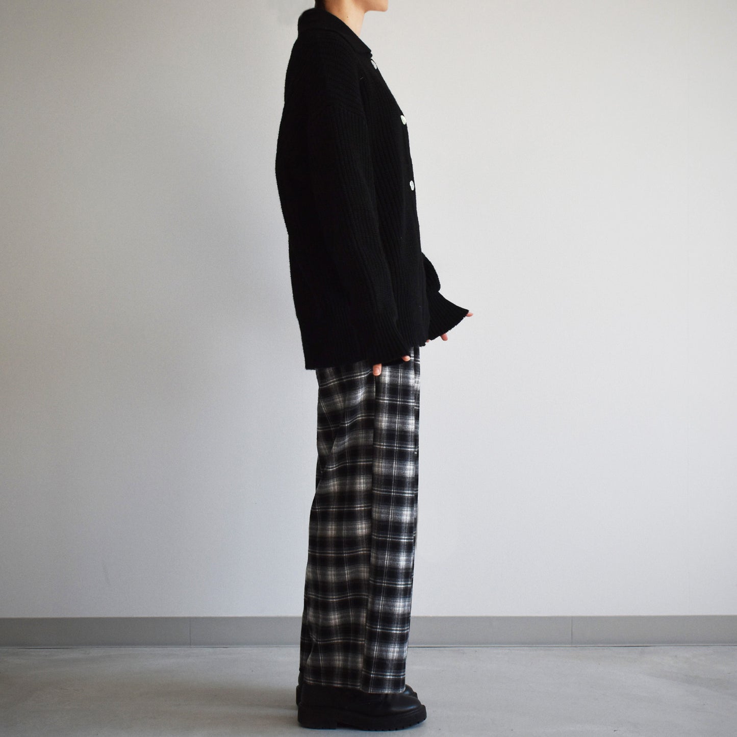 【gleam】衿付きルーズカーデ