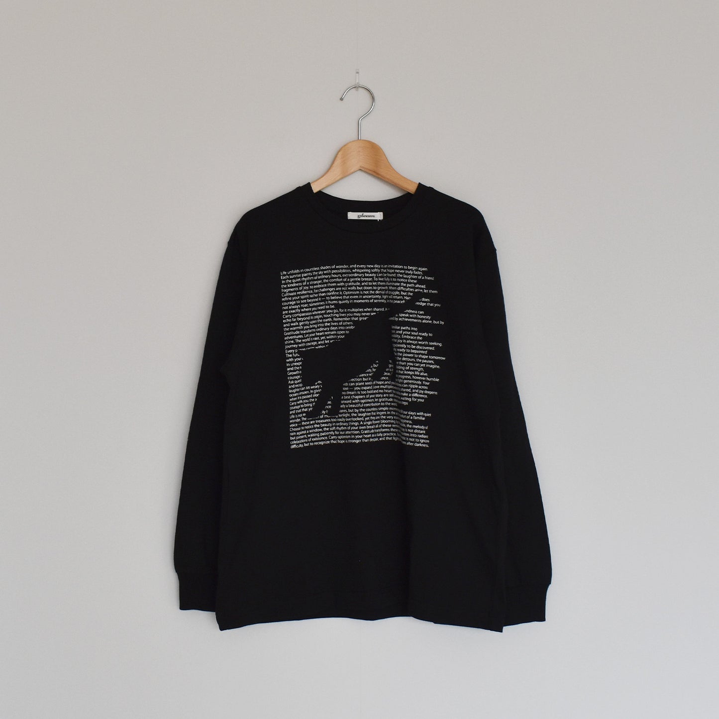 【gleam】天竺ロゴ＆キャットプリントロンT