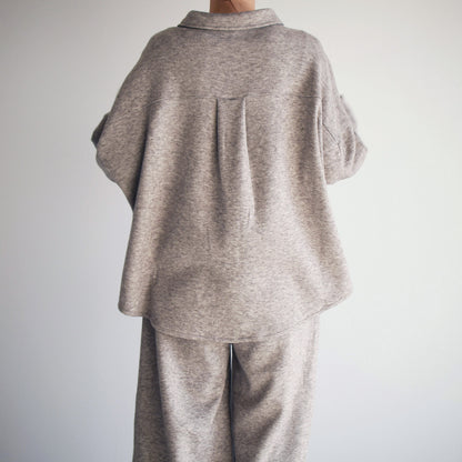 【Lupilien】ダブルフェイスシャツ