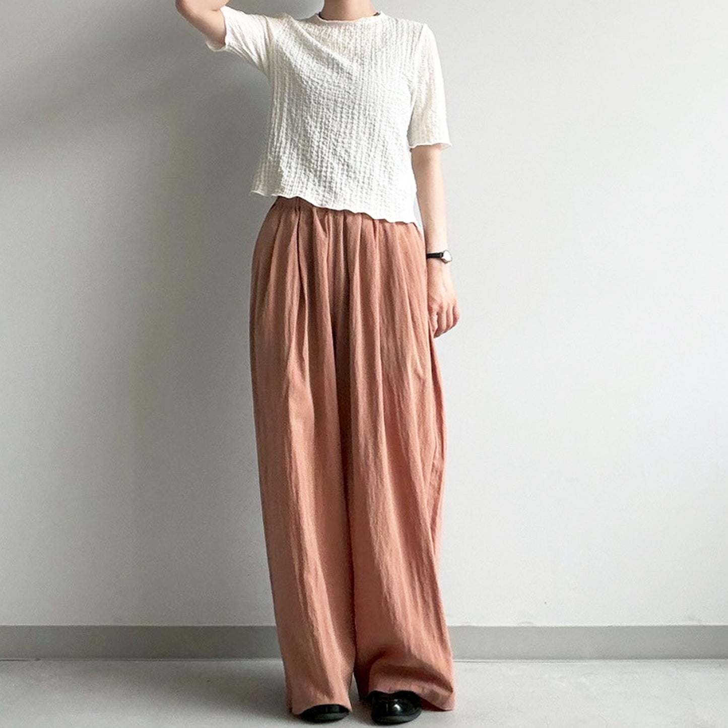 【Fun Fashion Future】リンクル半袖T