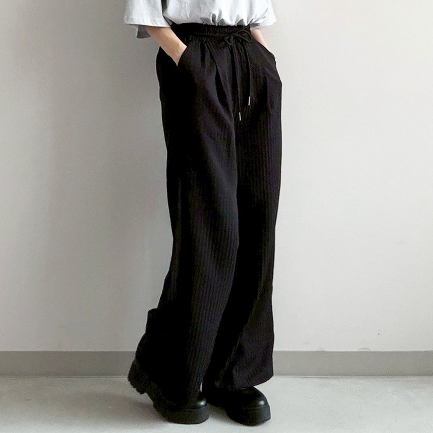 【Fun Fashion Future】タックイージーパンツ
