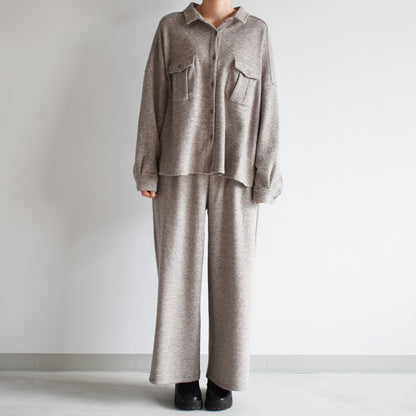 【Lupilien】ダブルフェイスシャツ