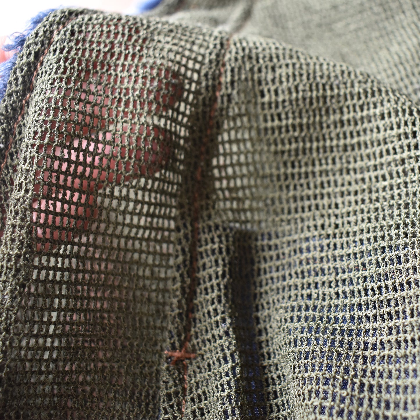 【mililopiulu】メッシュMIXデニムベスト
