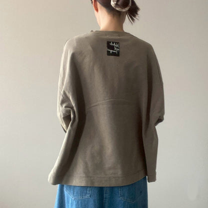 【KAKELA＆TRANQUIL】デニムフリル加工クルー