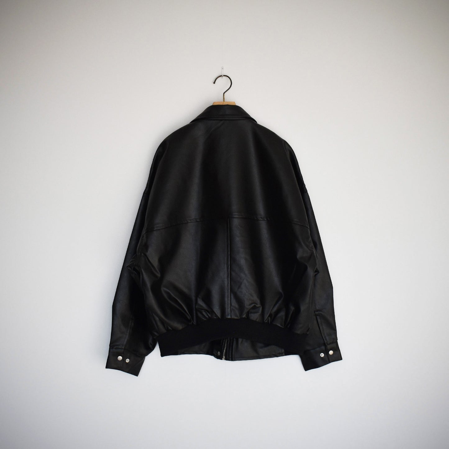 【Fun Fashion Future】ティぺット付きレザ―ブルゾン