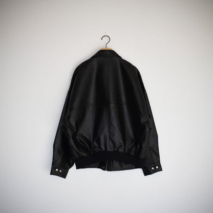 【Fun Fashion Future】ティぺット付きレザ―ブルゾン