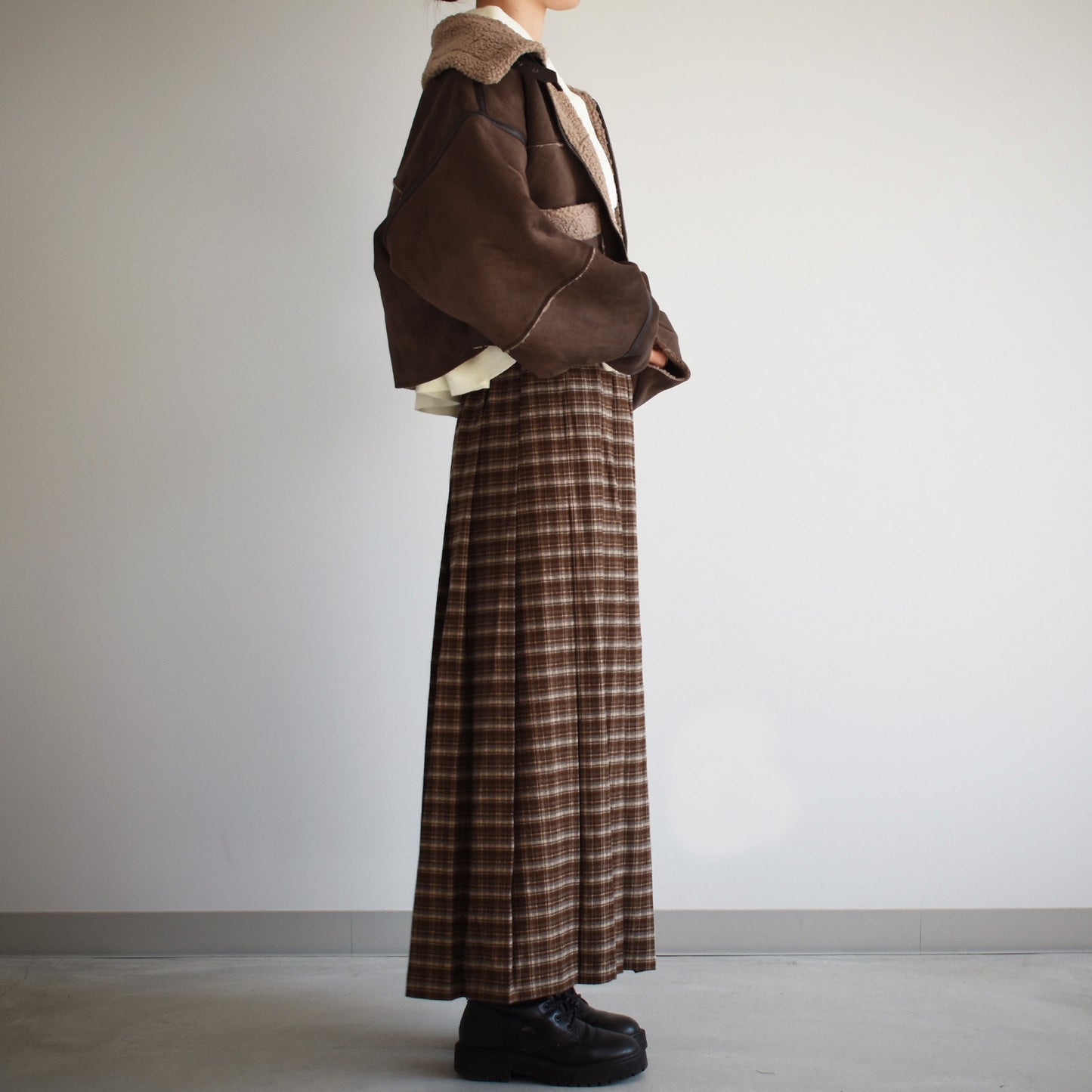 【Cotopone】ショート丈ムートンジャケット