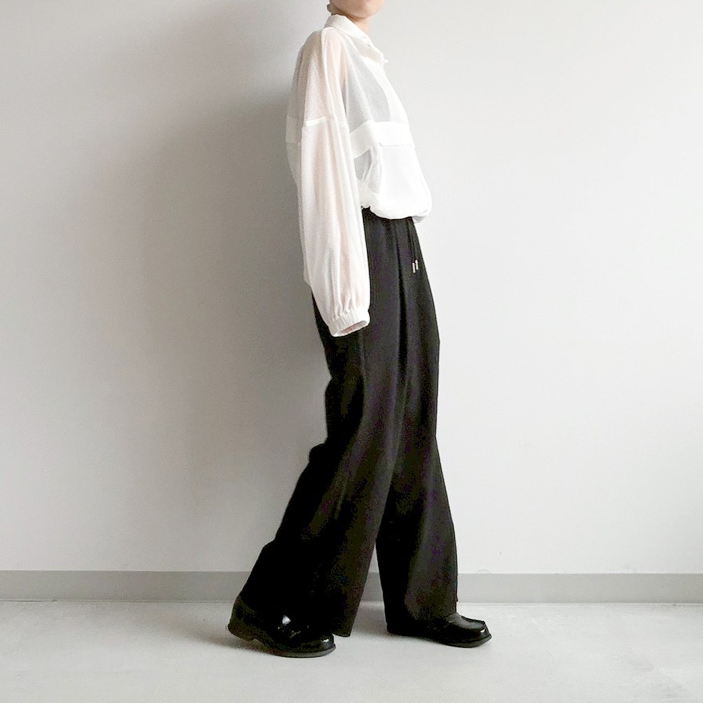 【en haut】シアーリップストップブルゾン