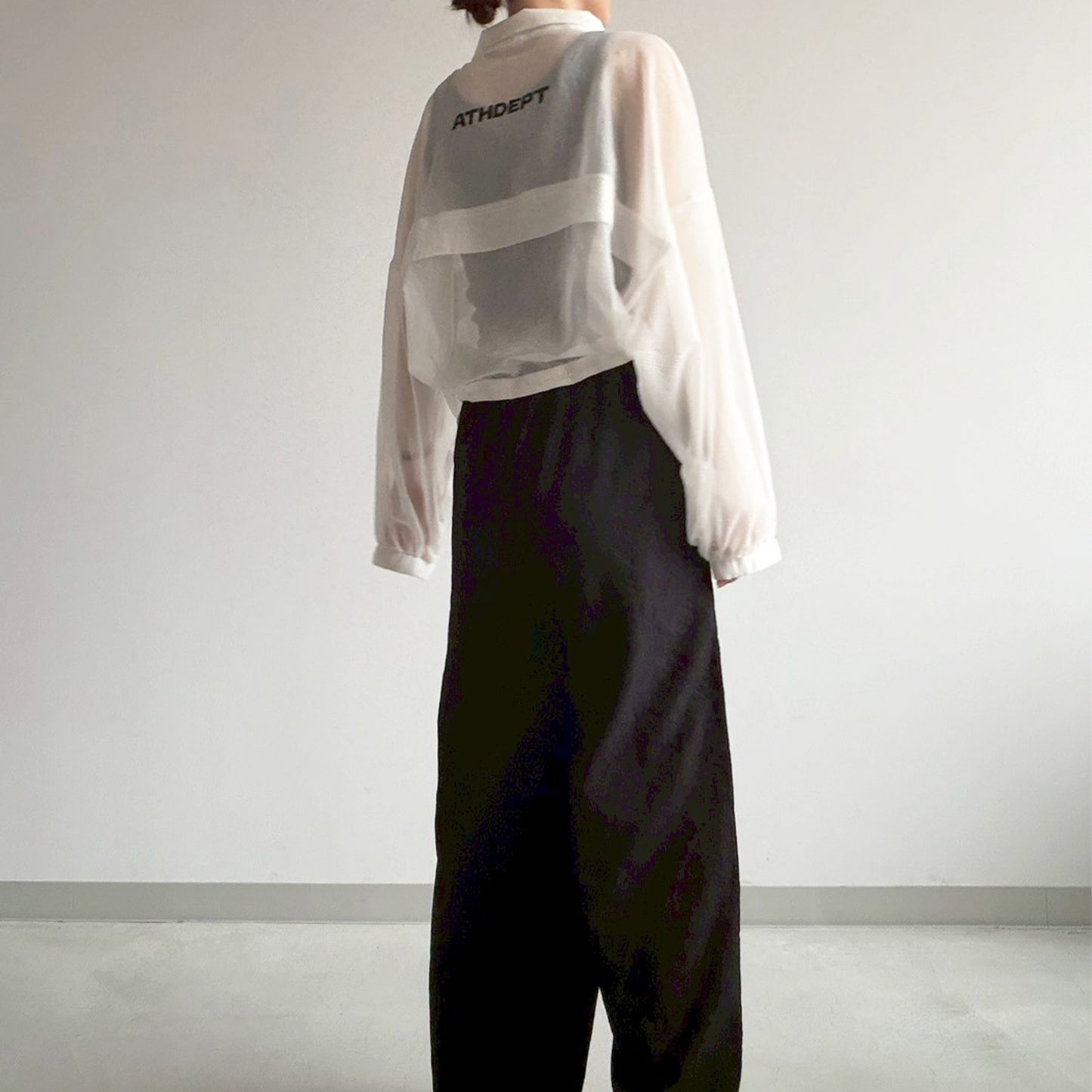 【en haut】シアーリップストップブルゾン