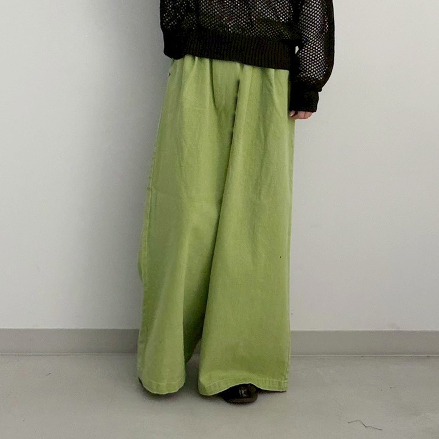 【Zampa Style】2タックイージーワイドパンツ