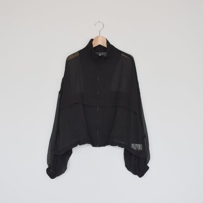 【en haut】シアーリップストップブルゾン