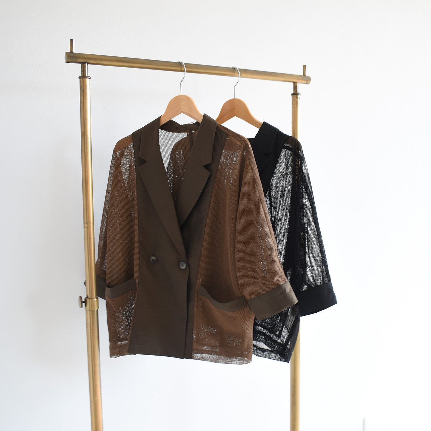 【urban hymns】メッシュ切替ドルマンジャケット
