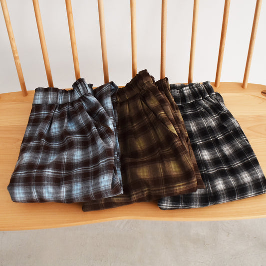 【tee-up】タックワイドパンツ