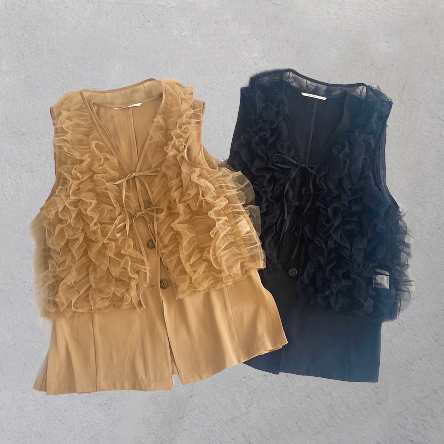 【ZampaStyle】ジレ＋チュールジレ