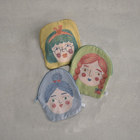 【KIVISDOU】 フレンズゴブラン織りポーチ