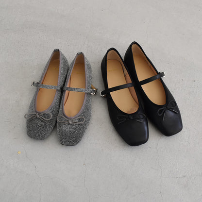 【minia】ストラップ付バレエシューズ