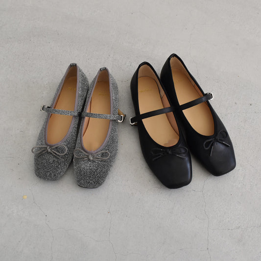 【minia】ストラップ付バレエシューズ