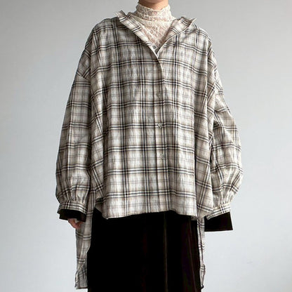 【organic】ギャザーバックデザインブラウス