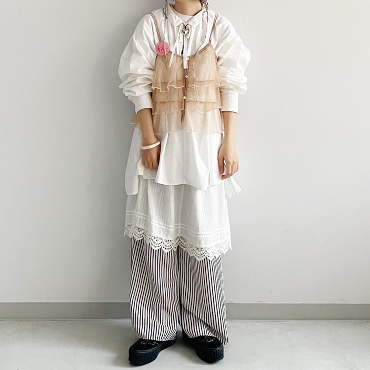 【Fun Fashion Future】タックイージーパンツ