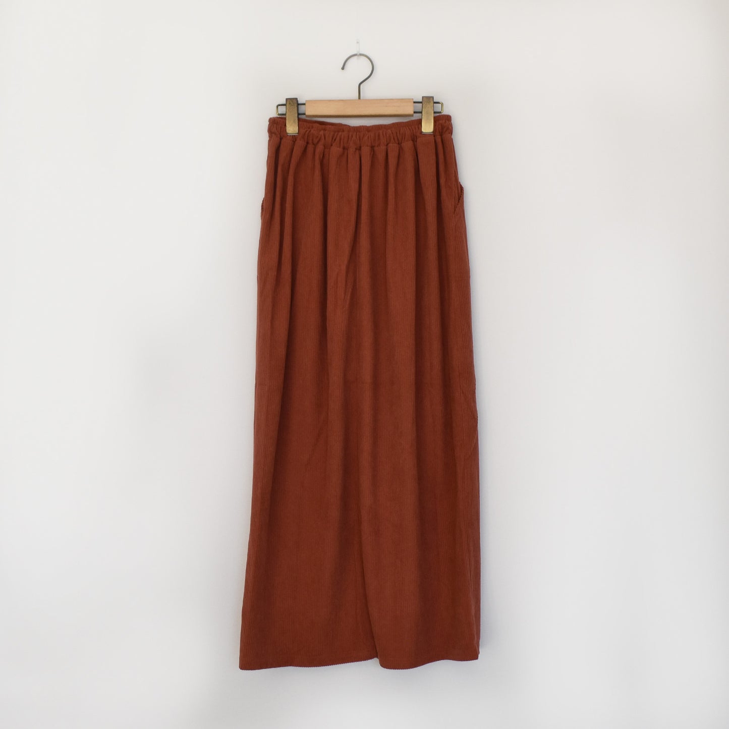 BLUCIELO カットコーデュロイベイカースカート