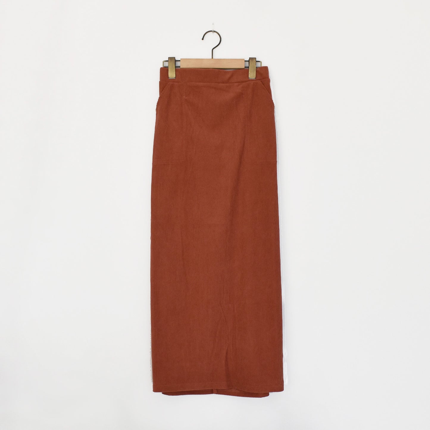 BLUCIELO カットコーデュロイベイカースカート