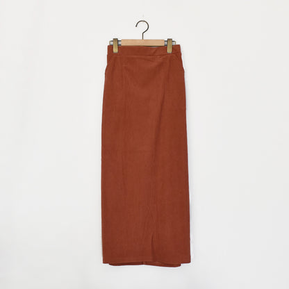 BLUCIELO カットコーデュロイベイカースカート