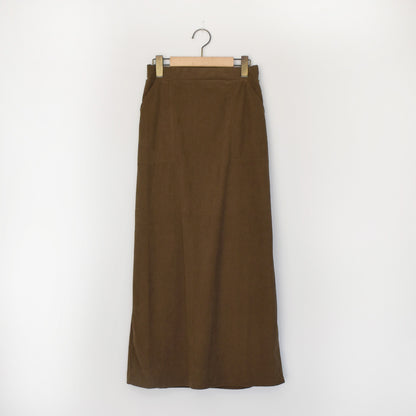 BLUCIELO カットコーデュロイベイカースカート