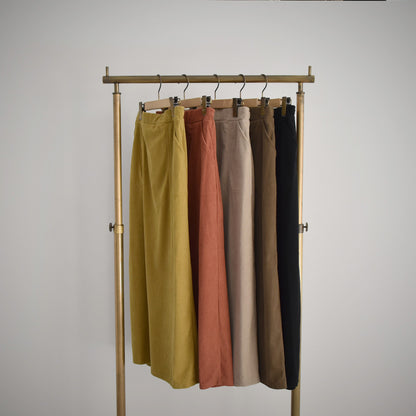 BLUCIELO カットコーデュロイベイカースカート