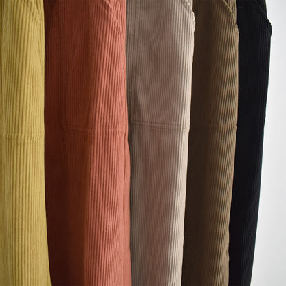 BLUCIELO カットコーデュロイベイカースカート