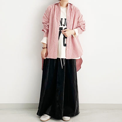 【organic】後タックデザインチュニックシャツ