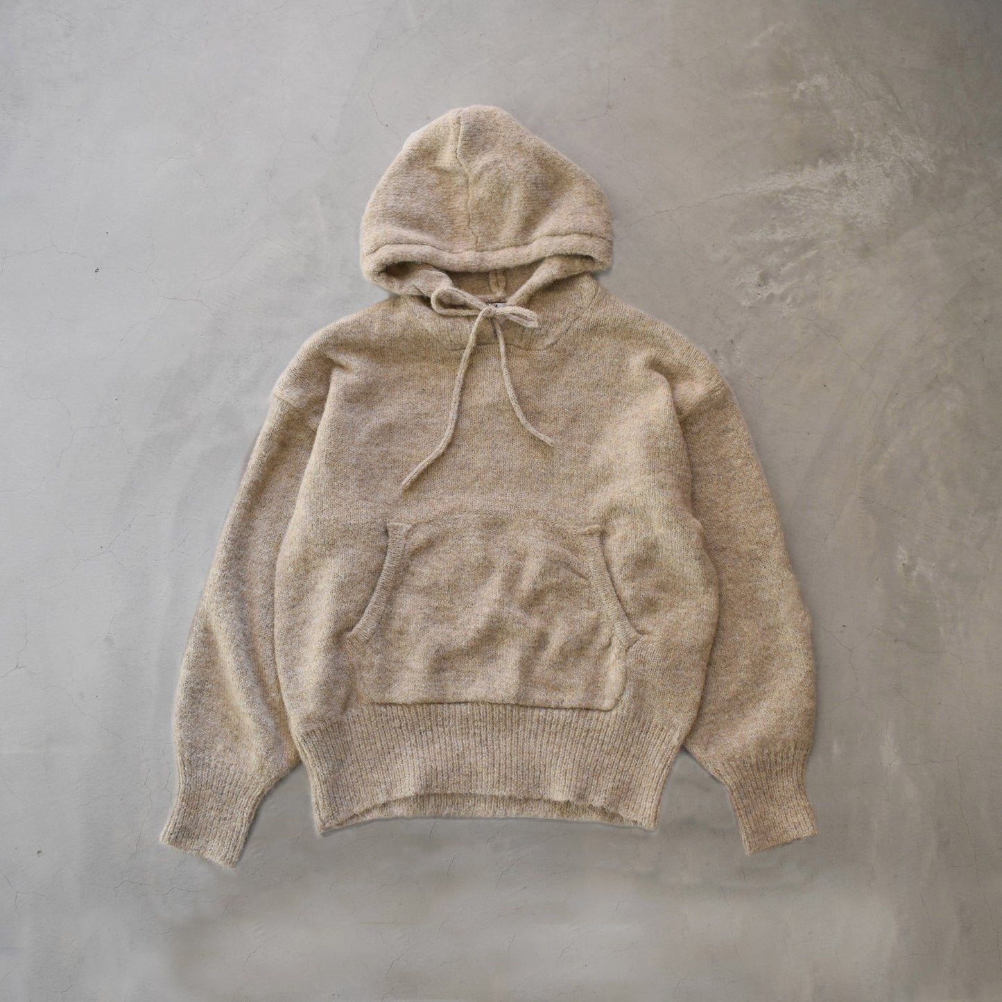 【gleam】ニットルーズフーディ