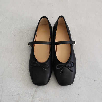 【minia】ストラップ付バレエシューズ