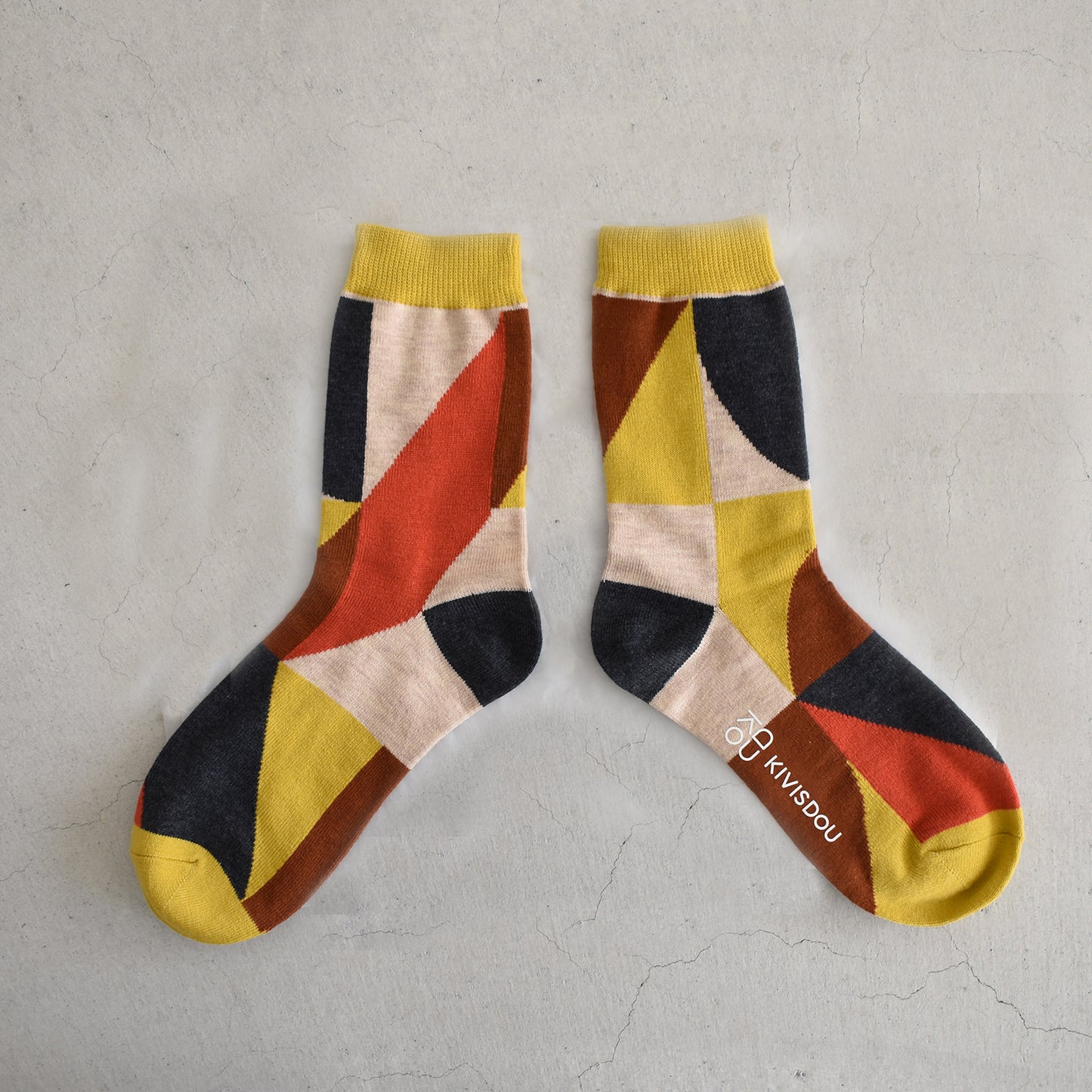 【KIVISDOU】アーク＆ブロッククルーソックス