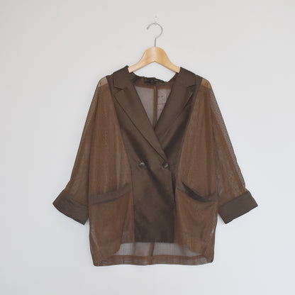 【urban hymns】メッシュ切替ドルマンジャケット