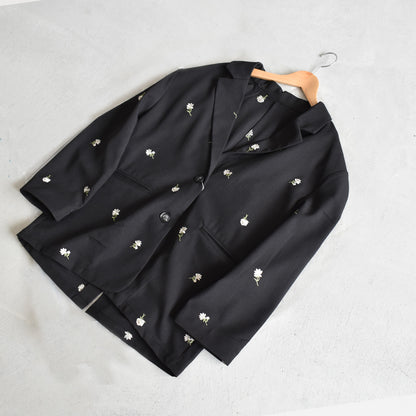 【gleam】小花柄刺繍テーラードジャケット