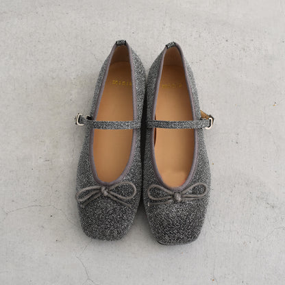 【minia】ストラップ付バレエシューズ