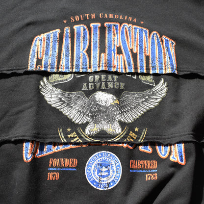 【gleam】イーグルカレッジプリントリメイク風プルオーバー