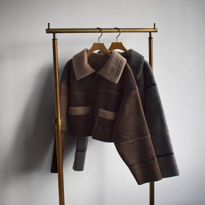 【Cotopone】ショート丈ムートンジャケット