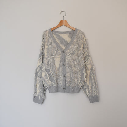 【Fun Fashion Future】ウェーブフリンジカーデ