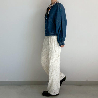 【urban　hymns】ジャガードストレートカーゴパンツ