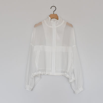 【en haut】シアーリップストップブルゾン