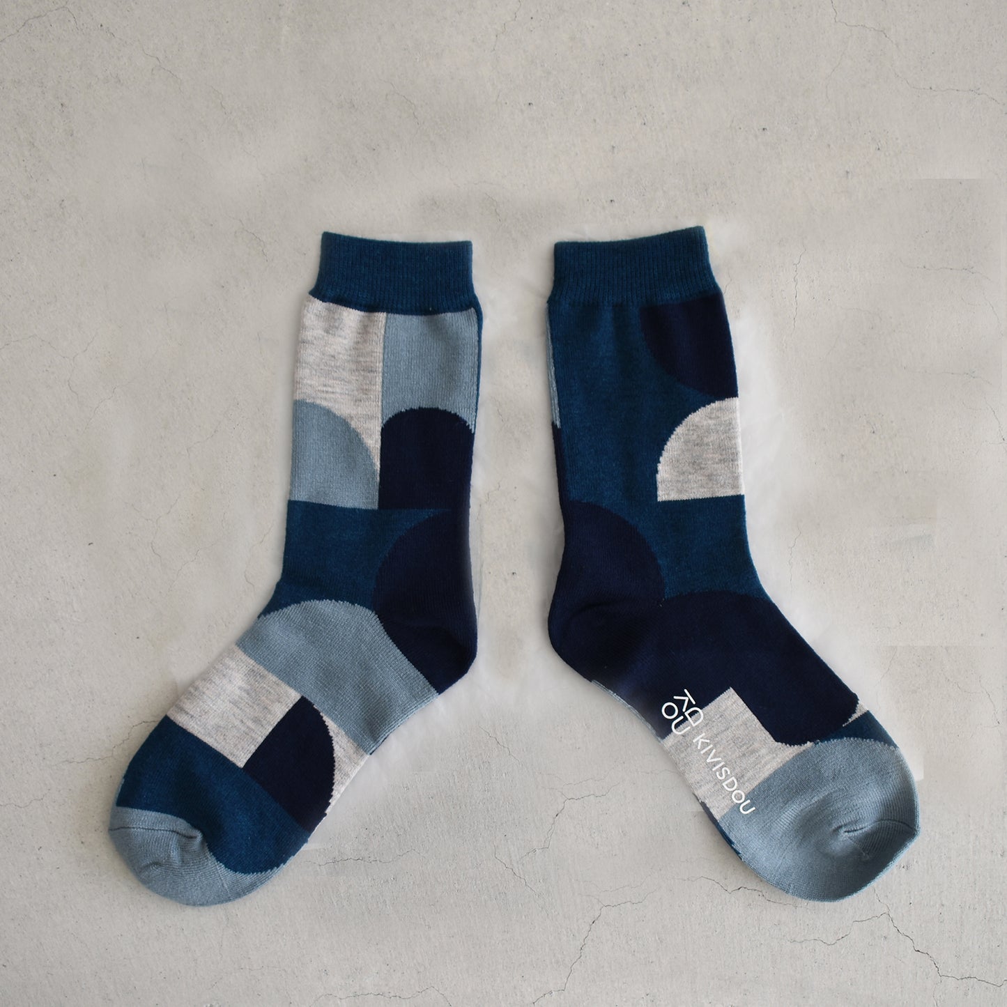 【KIVISDOU】アーク＆ブロッククルーソックス