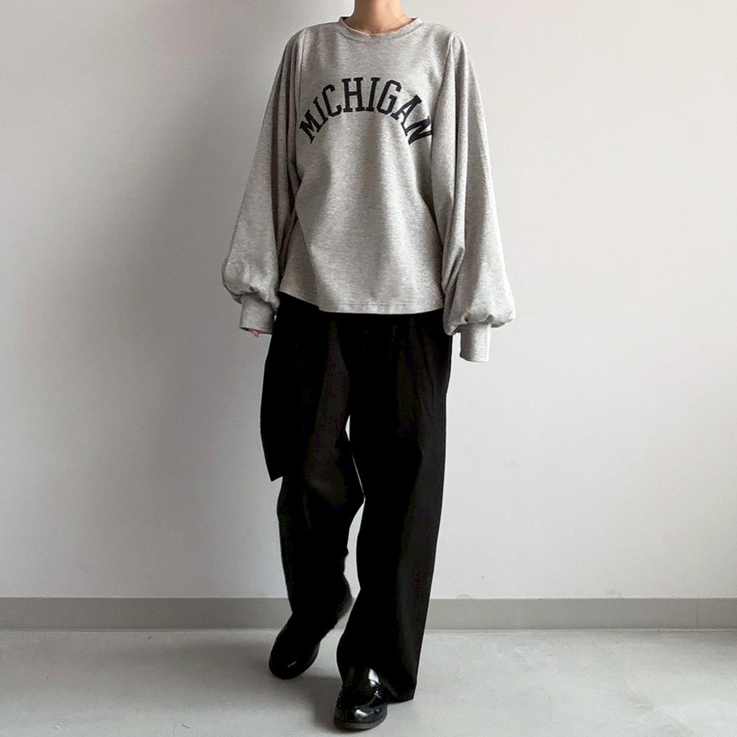 【en haut】袖ボリュームドルマンT