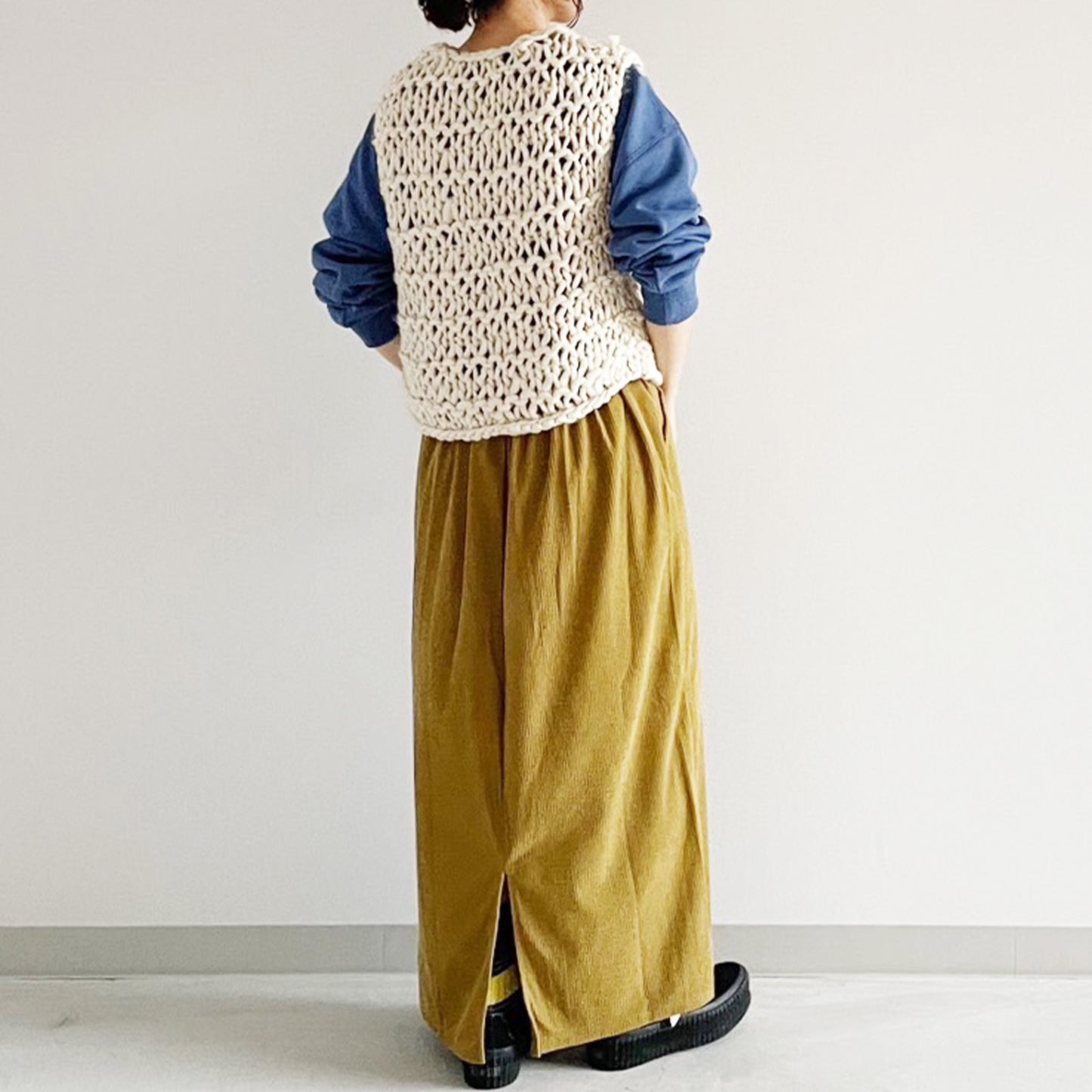 【gleam】ハンドニットベスト