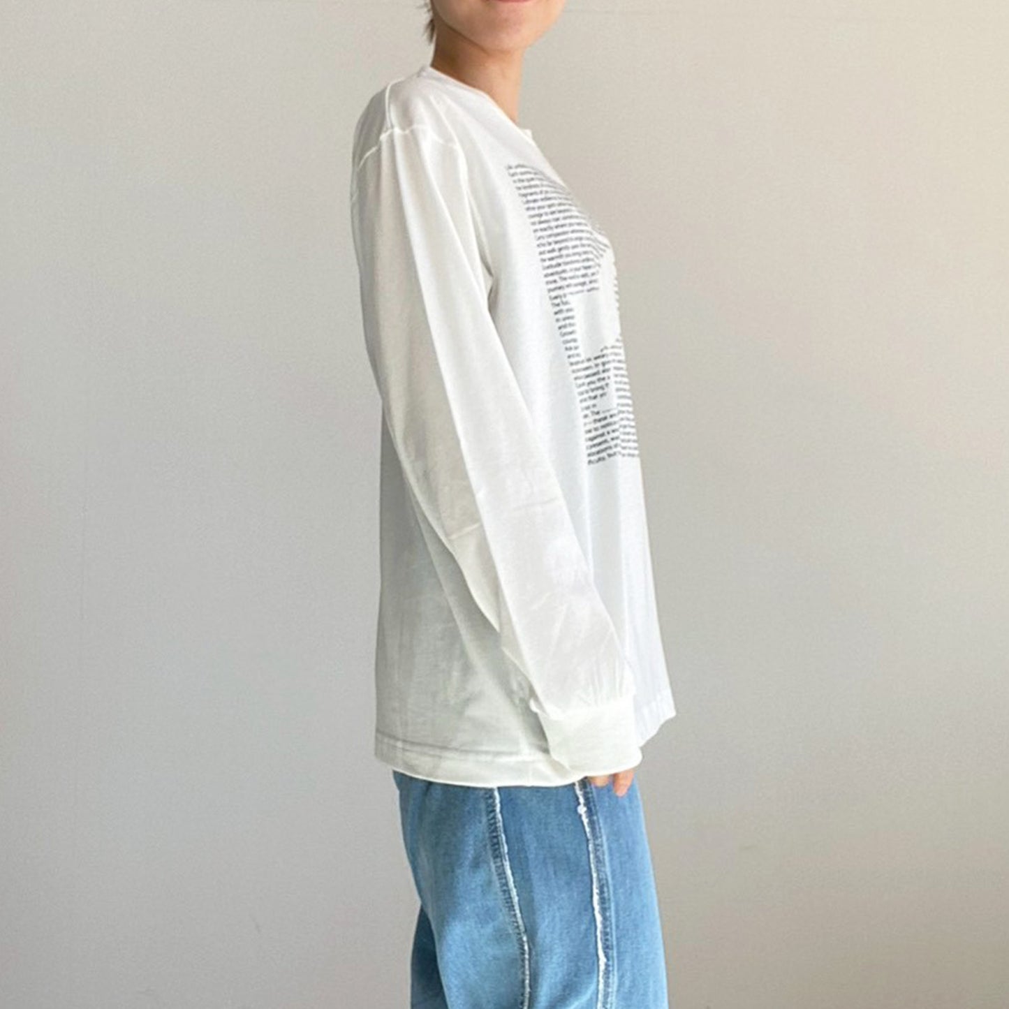 【gleam】天竺ロゴ＆キャットプリントロンT